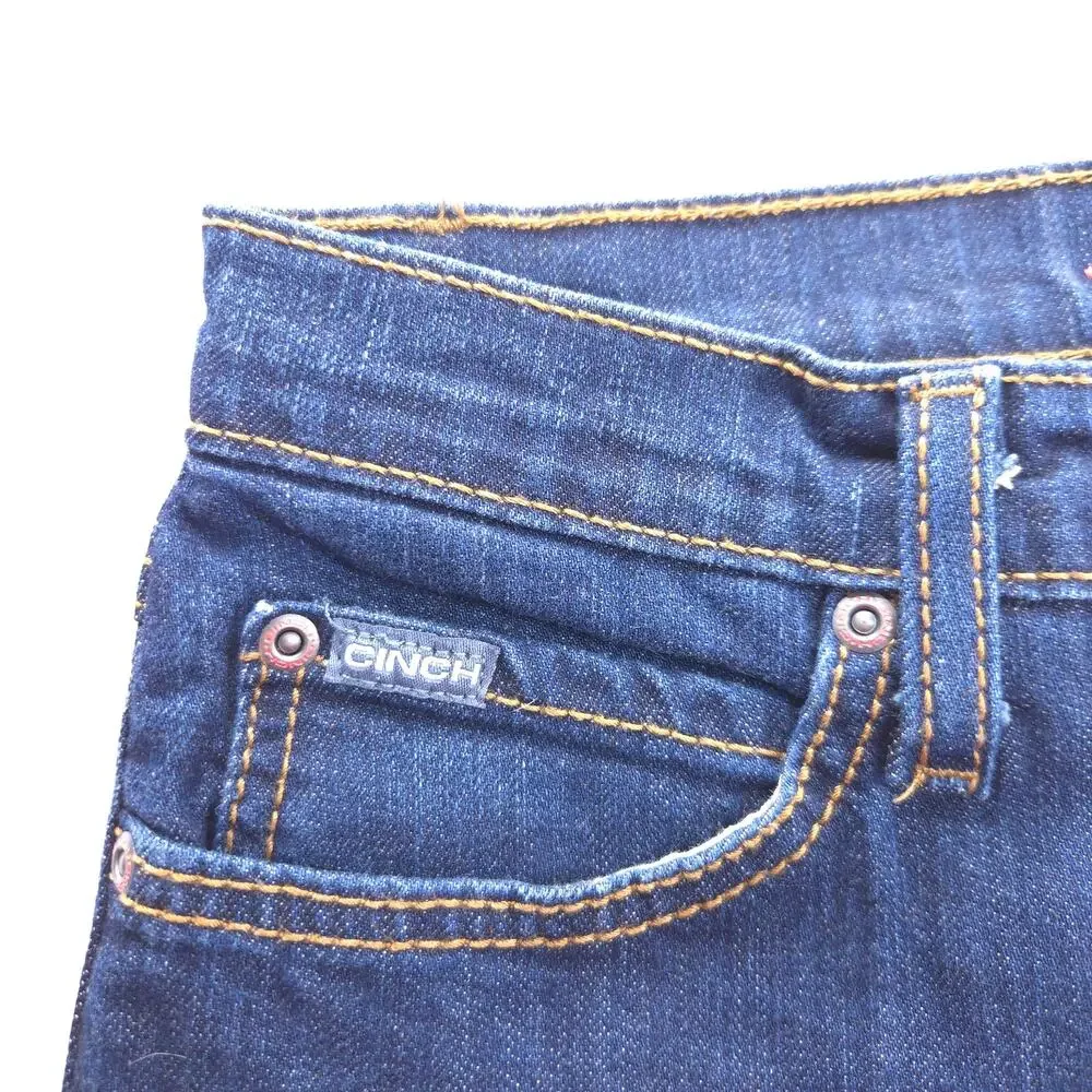 Cinch Jenna Casual Button Medium Wash Denim Jeans Womens Size 27/3s Blue